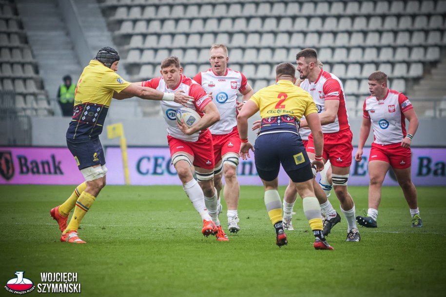 W swoim pierwszym meczu w Rugby Europe Championship reprezentacja Polski w rugby przegrała w Bukareszcie z Rumunią 27:67 (10:38) /Wojciech Szymański /Materiały prasowe