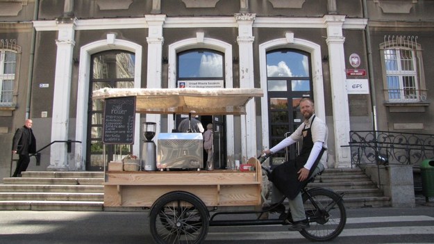 W Szczecina barista poda ci kawę z rikszy /Michał Fit /RMF FM