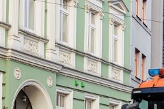 W Szczecinie tramwaj uderzył w kamienicę