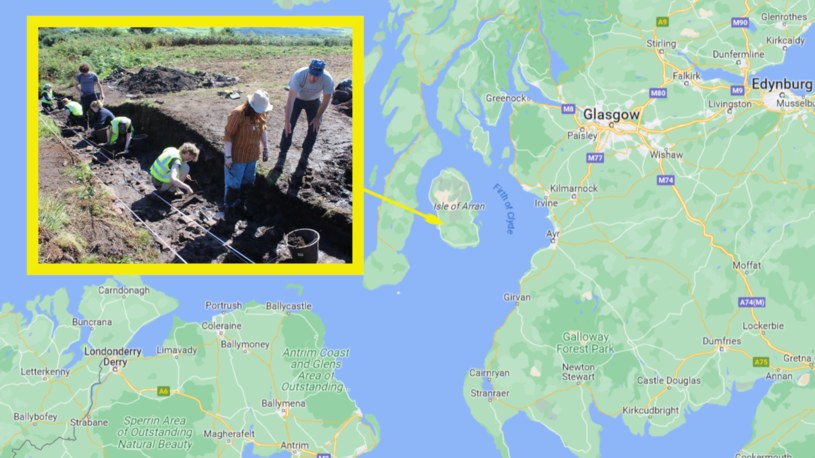 W Szkocji dokonano niezwykłego archeologicznego odkrycia /screen/Google Maps/Marcin jabłoński /materiał zewnętrzny