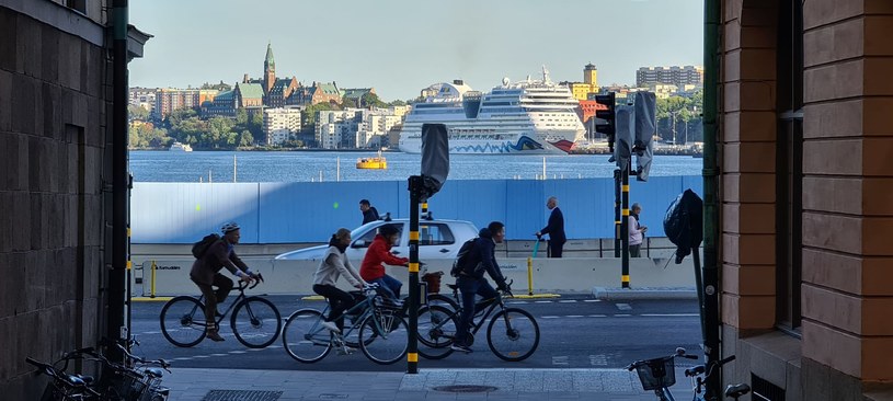 W Sztokholmie nie tylko 22 wrzescie wiekszość mieszkańców jeżdzi rowerem /Jacek Jurecki /INTERIA.PL