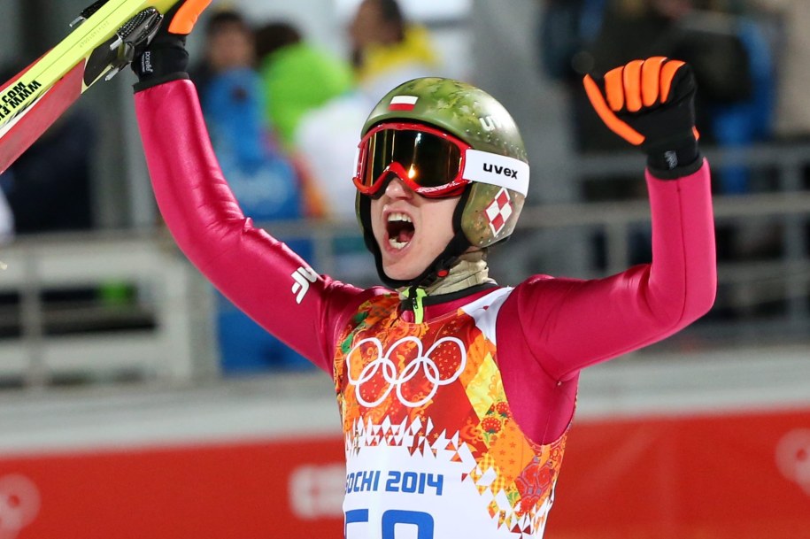 W takim kasku Kamil Stoch skakał podczas igrzysk / 	Grzegorz Momot    /PAP/EPA