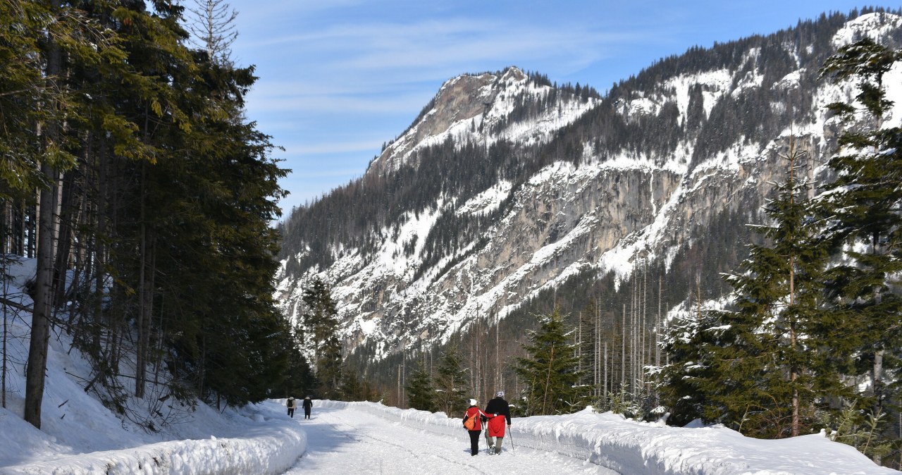 W Tatrach jest pięknie również zimą. Możemy wybrać proste szlaki, z którymi łatwo sobie poradzić. / na zdj. Droga z Palenicy Białczańskiej do Morskiego Oka /Albin Marciniak/East News /East News