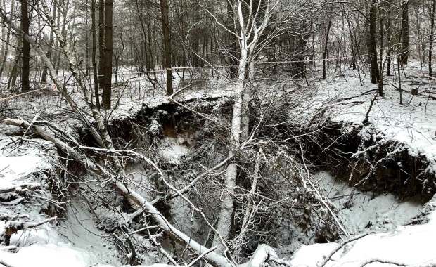 W Trzebini kolejny raz zapadła się ziemia