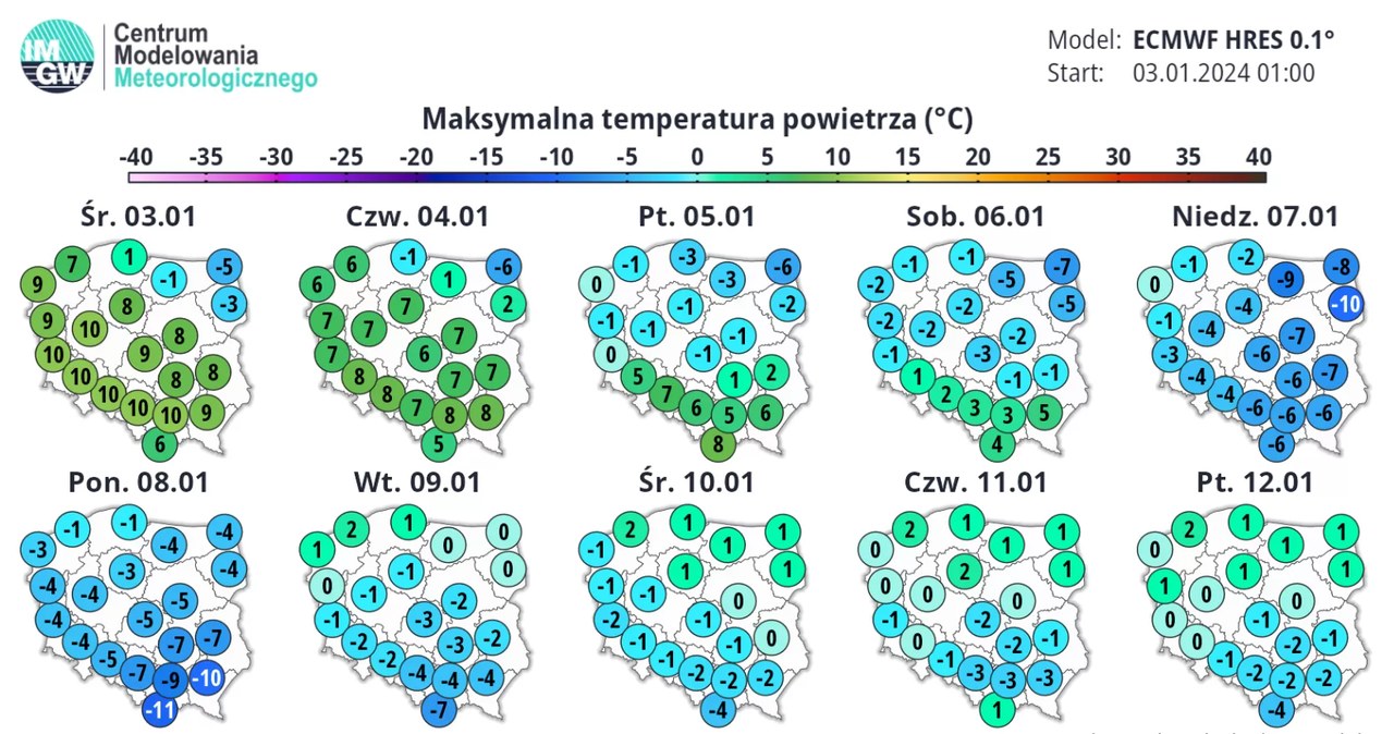 W Trzech Króli mrozy mają panować w większości Polski /IMGW /