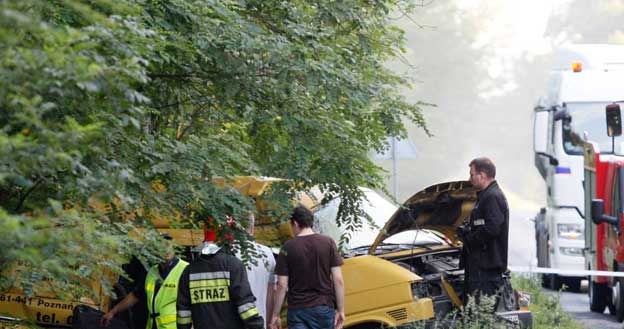 W tym volkswagenie zginęło 5 osób. Przeżył tylko kierowca /PAP