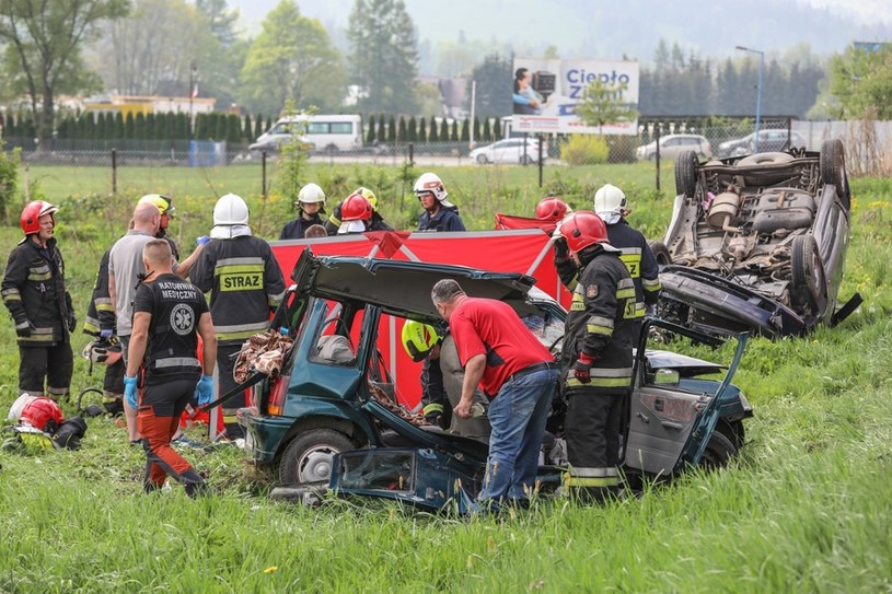 W tym wypadku na Zakopiance zginęła jedna osoba, a kilka zostało rannych /Michał Adamowski /Reporter