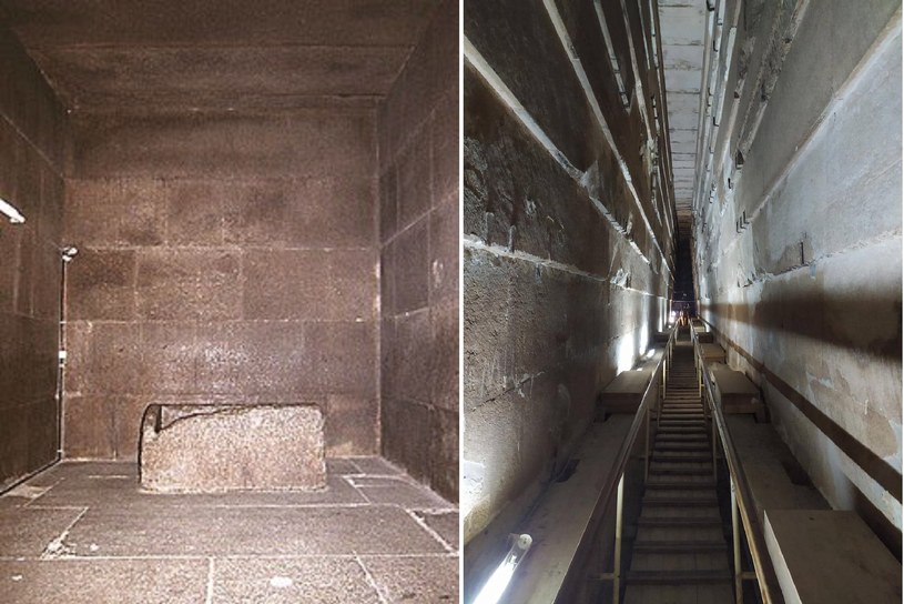 W tzw. Komorze Królewskiej Wielkiej Piramidy znajduje się coś, co zostało nazwane sarkofagiem. Ale brakuje jakichkolwiek śladów świadczących o tym, że były tam zwłoki faraona /archiwum prywatne