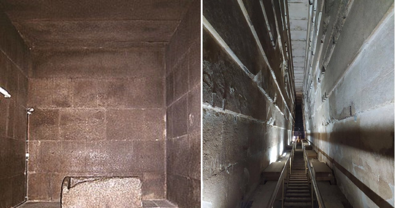 W tzw. Komorze Królewskiej Wielkiej Piramidy znajduje się coś, co zostało nazwane sarkofagiem. Ale brakuje jakichkolwiek śladów świadczących o tym, że były tam zwłoki faraona /archiwum prywatne