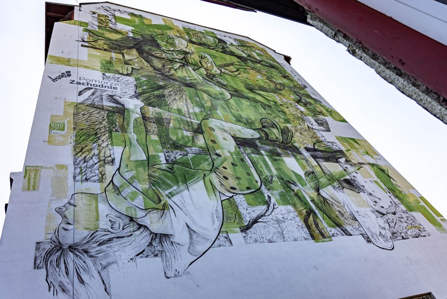 W ubiegłym roku powstały dwa murale, które dzięki użytym farbom, oczyszczają powietrze. /Urząd Marszałkowski Województwa Zachodniopomorskiego /