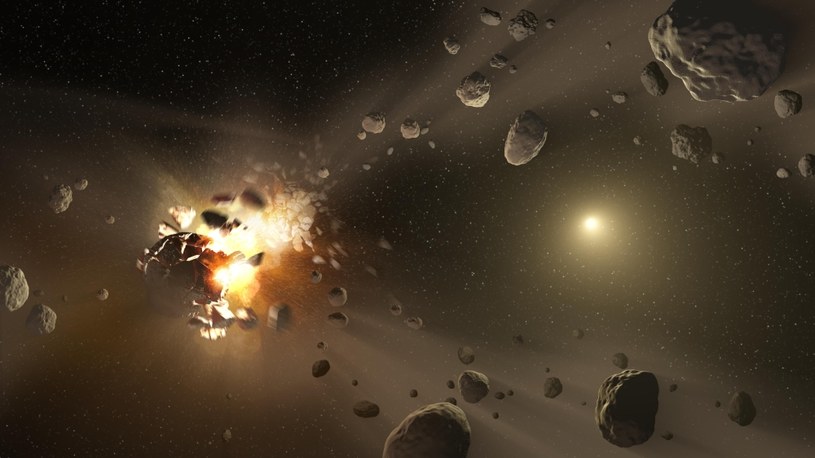 W ubiegłym tygodniu blisko Ziemi przeleciały trzy asteroidy /AFP