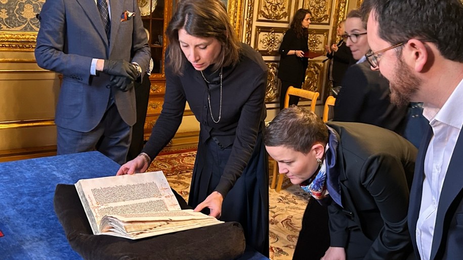 W uroczystym przekazaniu eksponatu wzięła udział ministra kultury Marta Cienkowska /Marek Gładysz, RMF FM /RMF FM