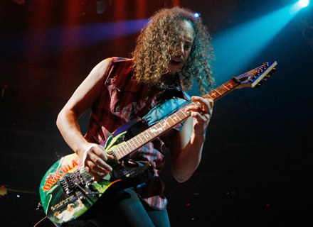 W utworze "All Nightmare Long" Kirk Hammett ma dużo pracy - fot. Ethan Miller /Getty Images/Flash Press Media