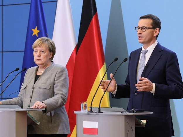 W Warszawie Angela Merkel i Mateusz Morawiecki dyskutowali o przyszłości UE /Paweł Supernak /PAP