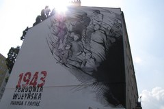 W Warszawie powstał mural przypominający o Zbrodni Wołyńskiej