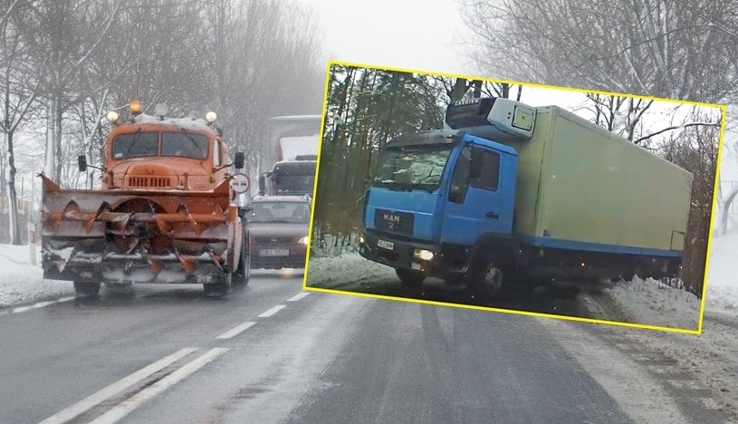 W warunkach zimowych bardzo łatwo o utratę panowania nad pojazdem / fot. East News Przemysław Ziemacki / YouTube/Perez /