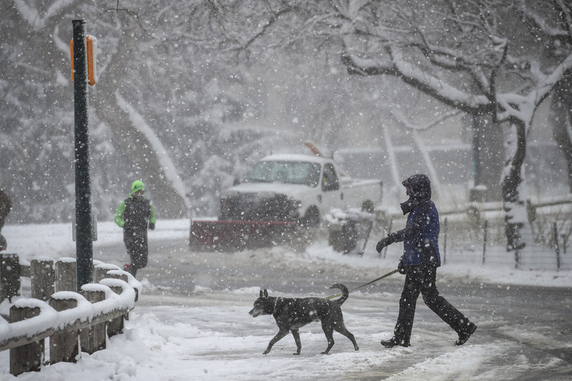 W weekend 10 - 11 grudnia czekają nas intensywne opady śniegu /Drew Angerer / GETTY IMAGES NORTH AMERICA /AFP