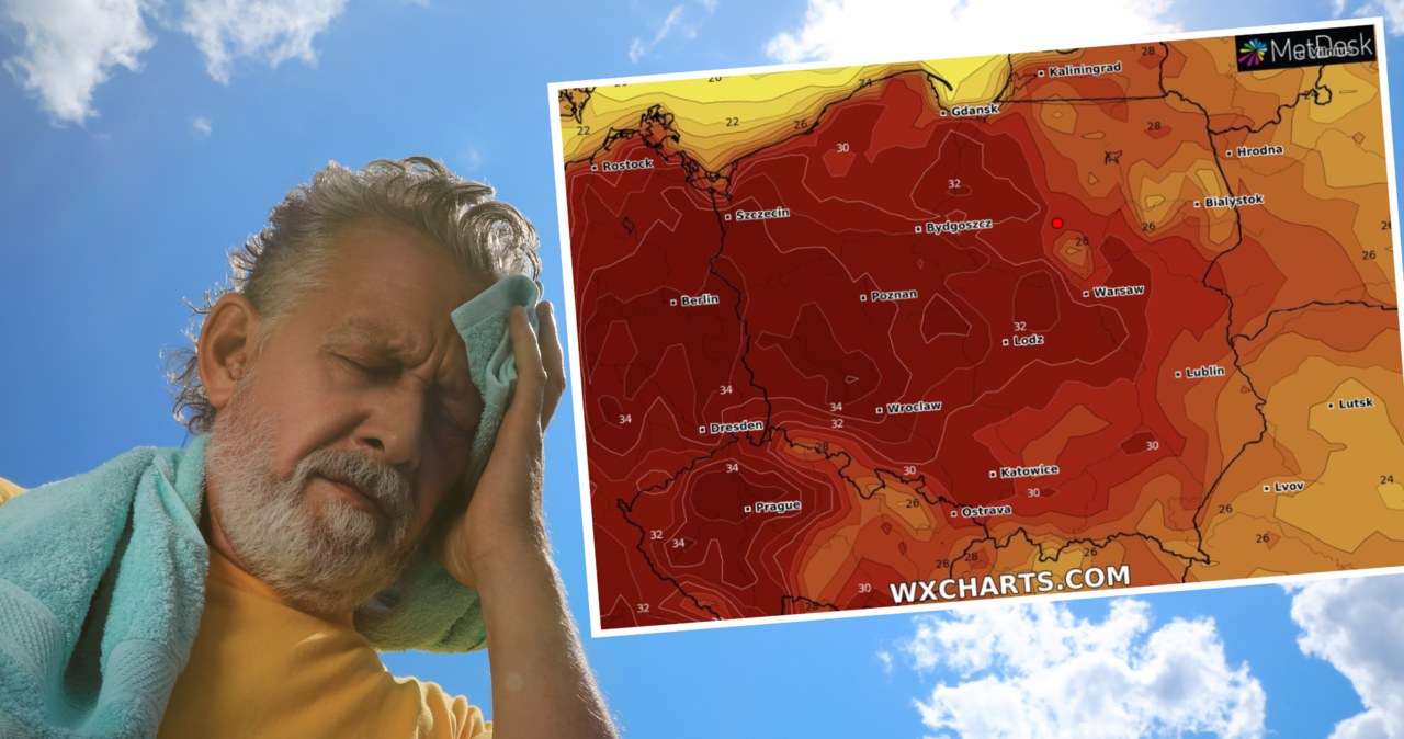 W weekend czekają nas wyjątkowe upały. Może być nawet 35 st. C w cieniu /123rf/wxcharts /