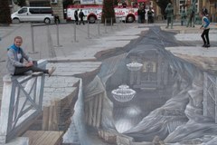 W Wieliczce odsłonięto niezwykłe malowidło 3D