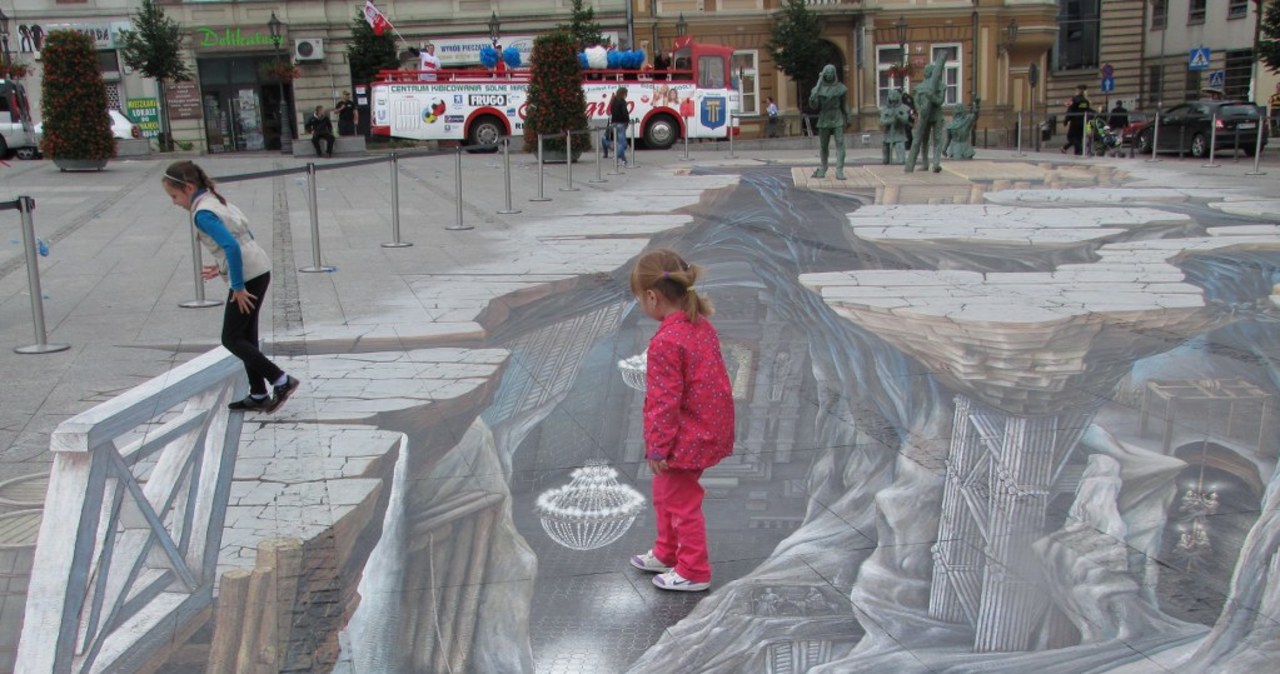 W Wieliczce odsłonięto niezwykłe malowidło 3D
