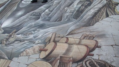 W Wieliczce odsłonięto niezwykłe malowidło 3D