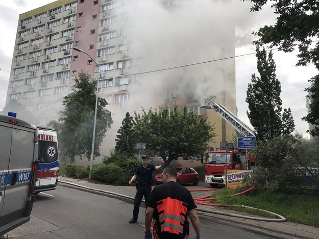 W wieżowcu najprawdopodobniej wybuchł gaz /Aneta Łuczkowska /RMF FM