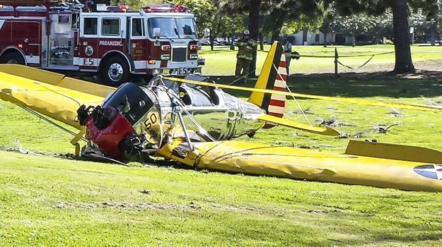 W wyniku wypadku lotniczego Harrison Ford doznał niegroźnych obrażeń / fot. Rich Polk /Getty Images