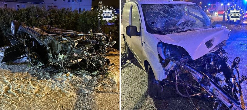 W wyniku wypadku w Wodzisławiu Śląskim zginęły trzy młode osoby podróżujące Audi /Policja