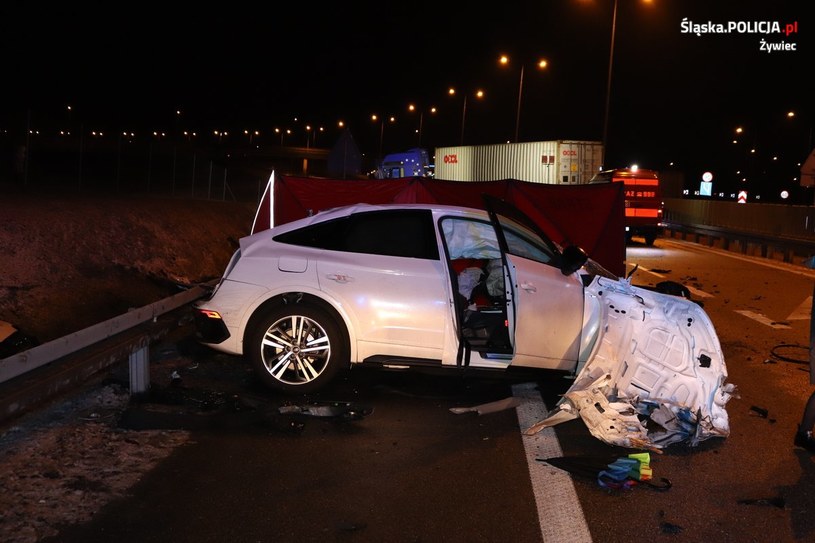 W wyniku zderzenia z ciężarówką kierowca Audi poniósł śmierć /Policja