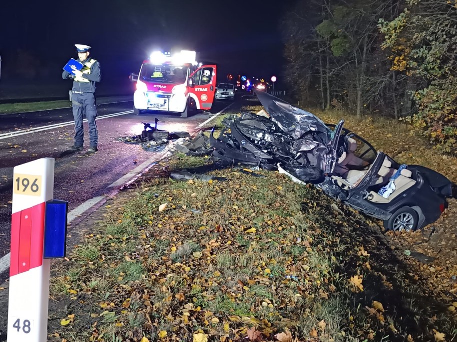 W wypadku ciężko ranne zostały trzy osoby /Komenda Powiatowa Policji w Wągrowcu /Policja