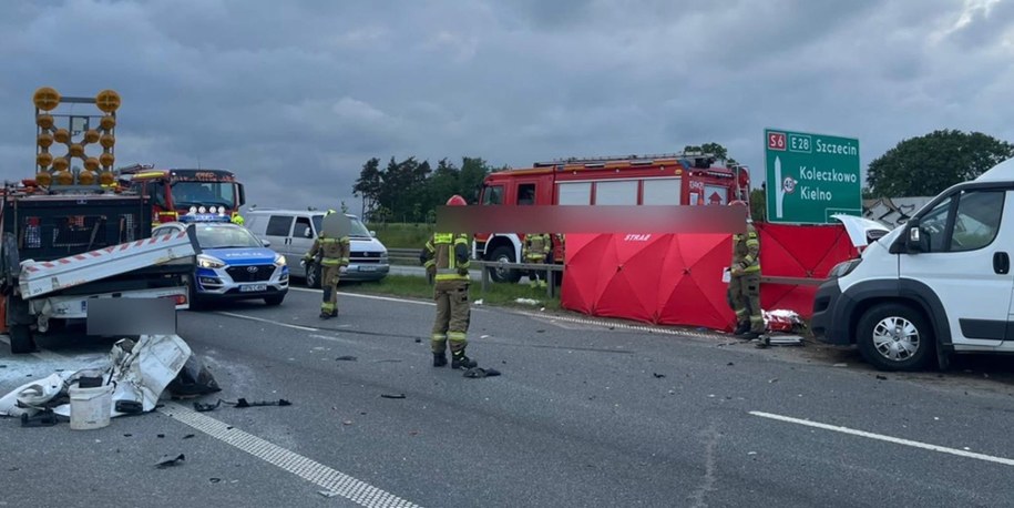 W wypadku jedna osoba zginęła, a dwie zostały ranne /KPP w Wejherowie /Policja