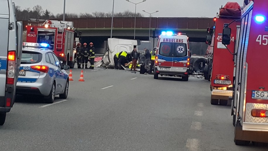 W wypadku jedna osoba została ranna /Gorąca Linia RMF FM /Gorąca Linia RMF FM