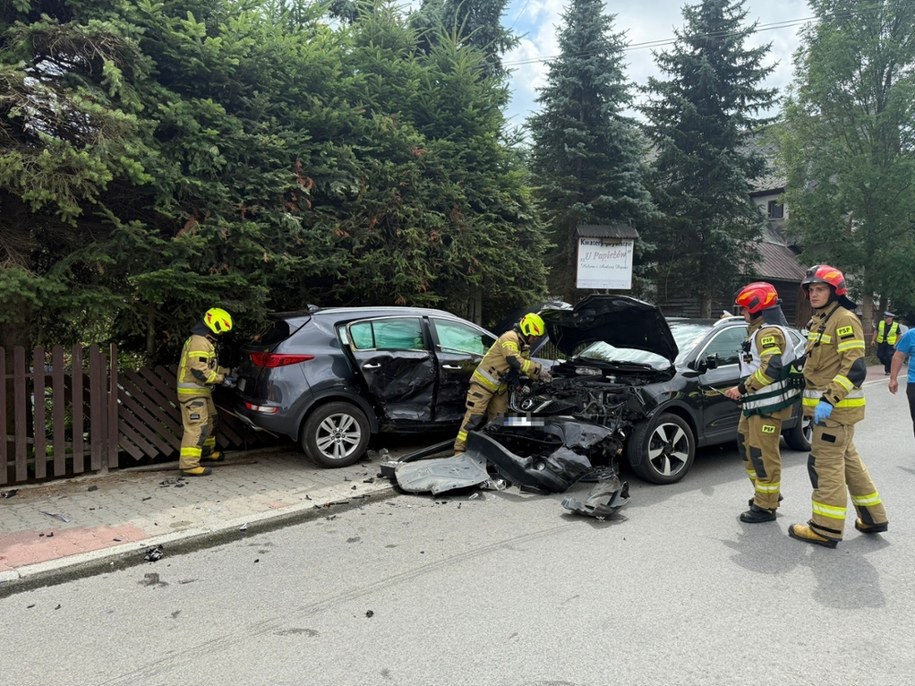 W wypadku poszkodowanych zostało troje dzieci /KP PSP Zakopane /