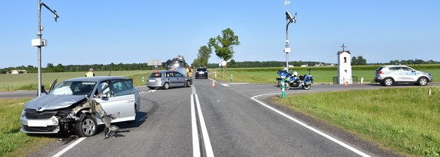 W wypadku ranna została jedna osoba /foto. KPP w Radzyniu Podlaskim /Policja