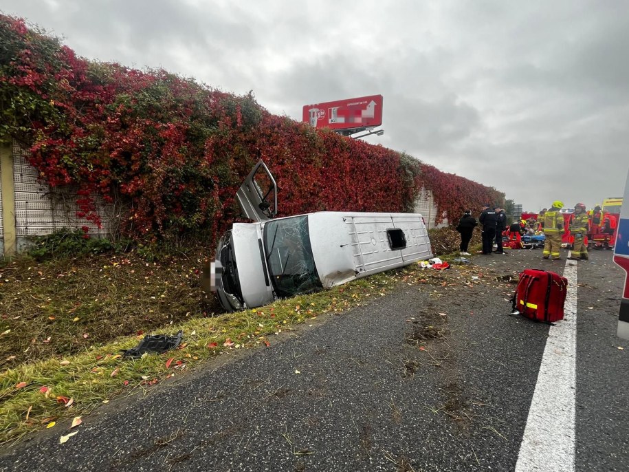 W wypadku rannych zostało 11 osób /Policja Grójec /
