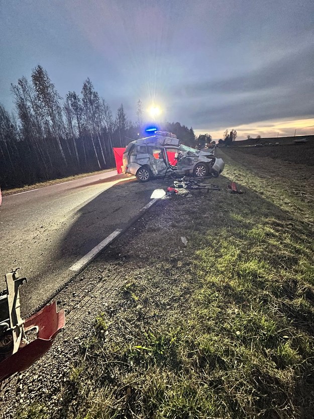 W wypadku uczestniczyły cztery samochody /KP PSP Sokółka /Państwowa Straż Pożarna