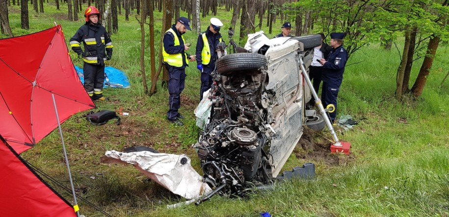 W wypadku zginął 43-letni mężczyzna /foto. KPP Ostrzeszów /