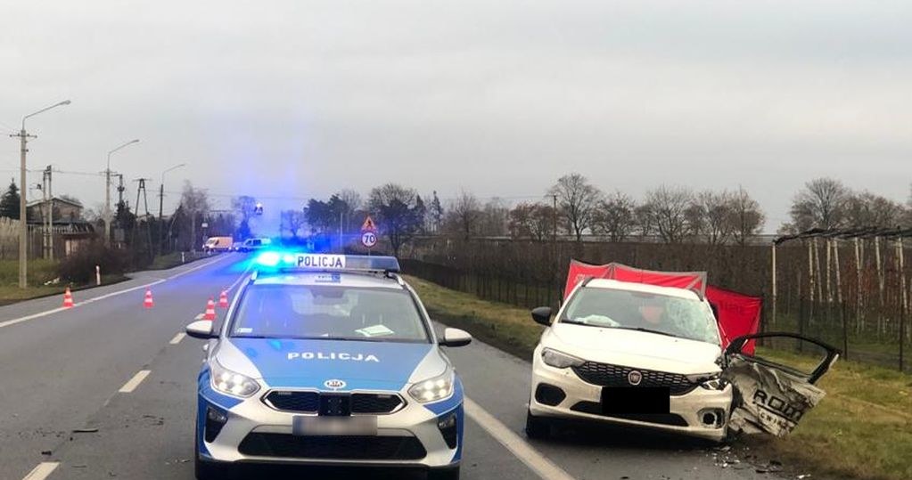 W wypadku zginął pasażer Fiata /Policja