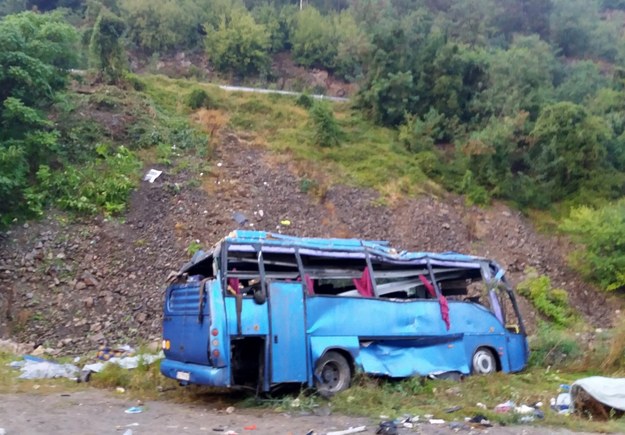 W wypadku zginęło 16 osób /BULGARIAN MINISTRY OF INTERIOR PRESS OFFICE HANDOUT /PAP/EPA