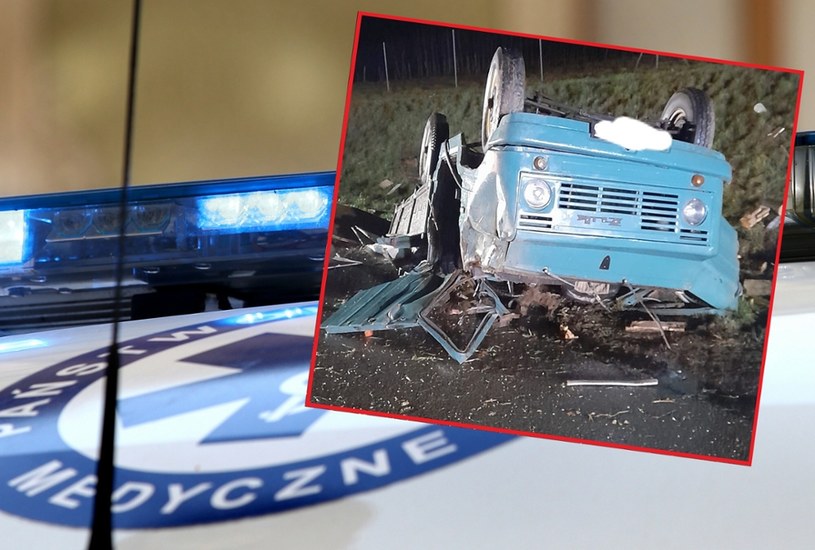 W wypadku Żuka i Ducato na autostradzie A4 rannych zostało 10 osób / fot. East News, Damian Klamka / OSP Góra Motyczna /