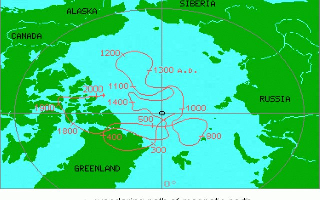 W XXI wieku północny biegun magnetyczny zaczął się kierować na wschód, poruszając się dwa razy szybciej niż poprzednio /Zmianynaziemi.pl