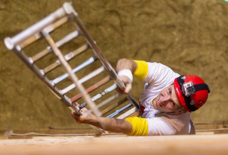 W zawodach w Chorzowie wystartowali ztrażacy z Polski, z Czech i Ukrainy /Andrzej Grygiel /PAP