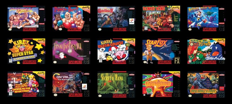 Wachlarz dostępnych gier na konsolę SNES Classic Mini prezentuje się imponująco, chociaż prawdopodobnie gracze z Europy nie dostaną kilku japońskich tytułów. /materiały prasowe