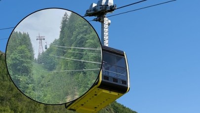 Wagonik z ludźmi utknął 80 metrów nad ziemią. Dramatyczna akcja ratunkowa