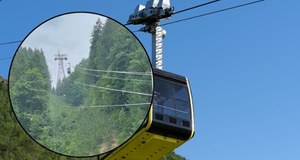 Wagonik z ludźmi utknął 80 metrów nad ziemią. Trwa akcja ratunkowa 