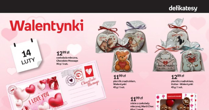 Walentynkowe delikatesy Empiku – czekoladki, pierniczki i słodkie upominki od 11,99 zł do 22,99 zł /Empik /INTERIA.PL