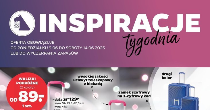 Walizki, torby i plecaki podróżne w Netto! /Netto /INTERIA.PL