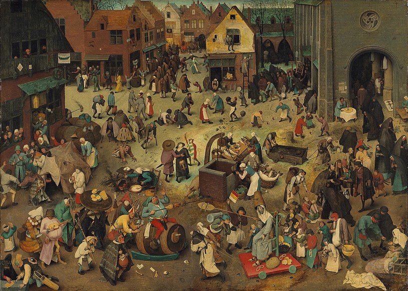 "Walka karnawału z postem", Pieter Bruegel, 1559 r. (Muzeum Historii Sztuki w Wiedniu) /Domena publiczna /Wikimedia