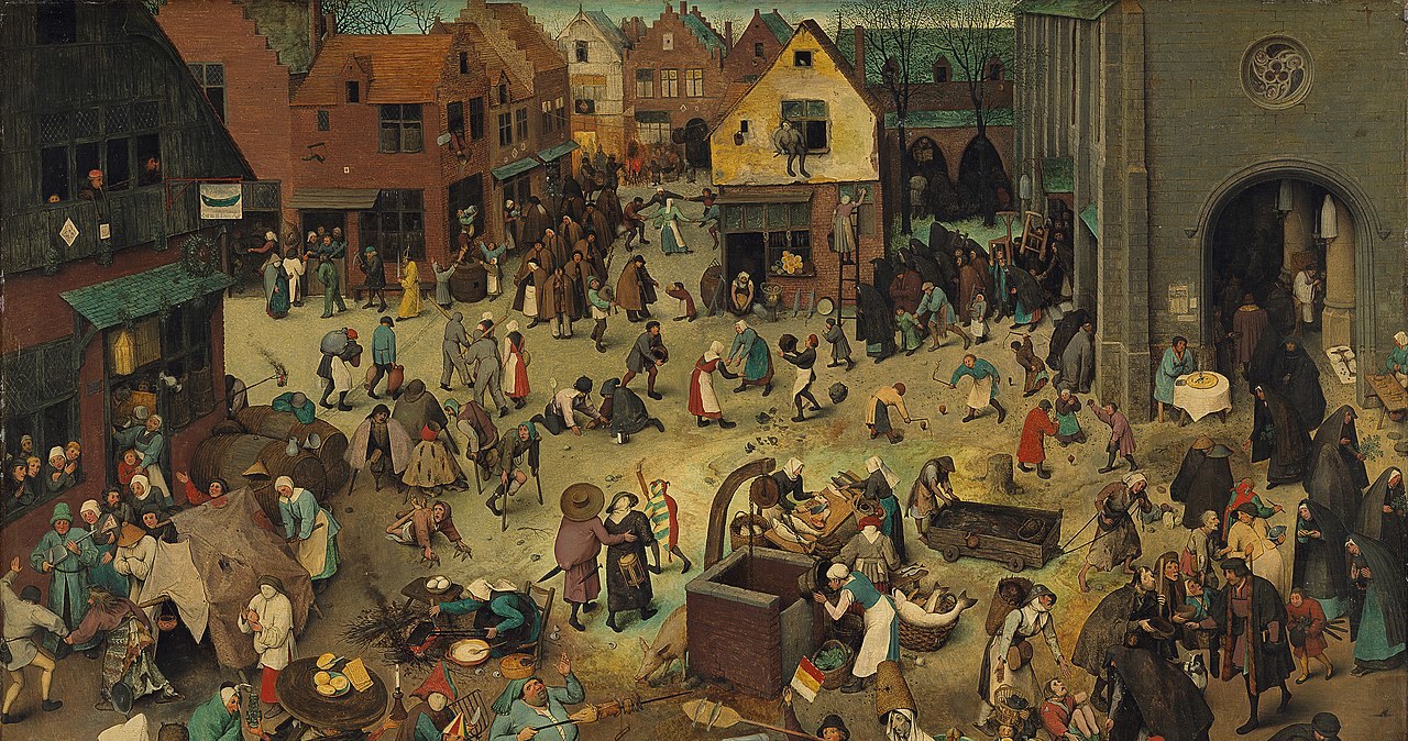 "Walka karnawału z postem", Pieter Bruegel, 1559 r. (Muzeum Historii Sztuki w Wiedniu) /Domena publiczna /Wikimedia