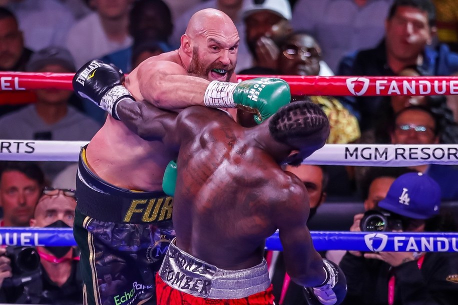 Walka Tyson Fury - Deontay Wilder /ETIENNE LAURENT / POOL    /PAP/EPA